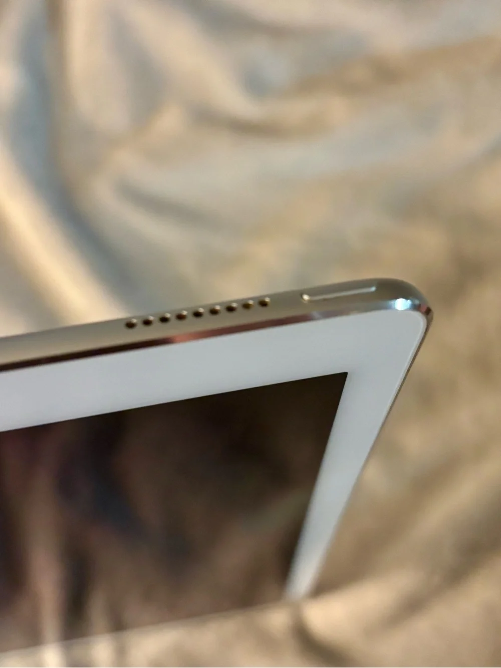 Apple iPad Pro 12.9-inch 1st Gen in Silver w/ Apple Lightning USB Cable